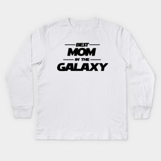 Galaxy MOM Black color Kids Long Sleeve T-Shirt